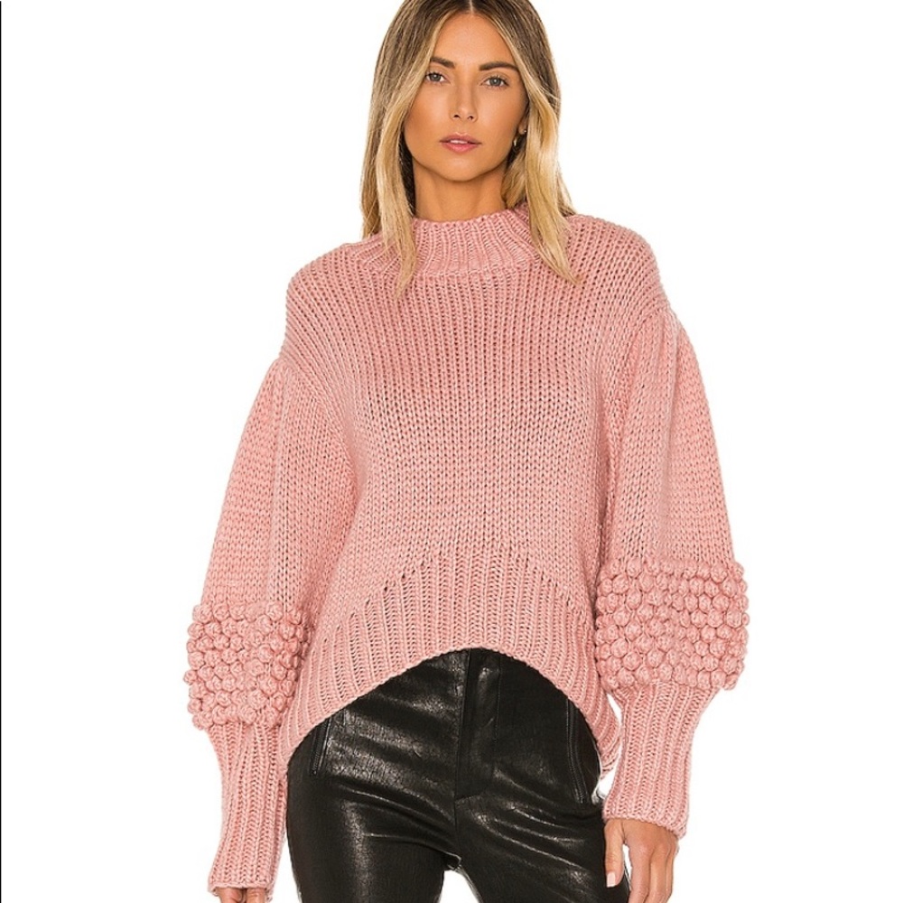 NWT C/Meo Hold Tight Knit Sweater Pink